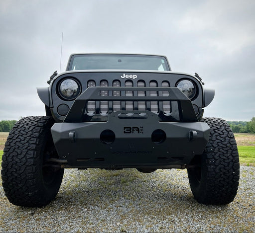 Body Armor 4x4 JP-19535 Orion Stubby Width Front Bumper for 07-24 Wrangler JK JL & Gladiator JT - Recon Recovery