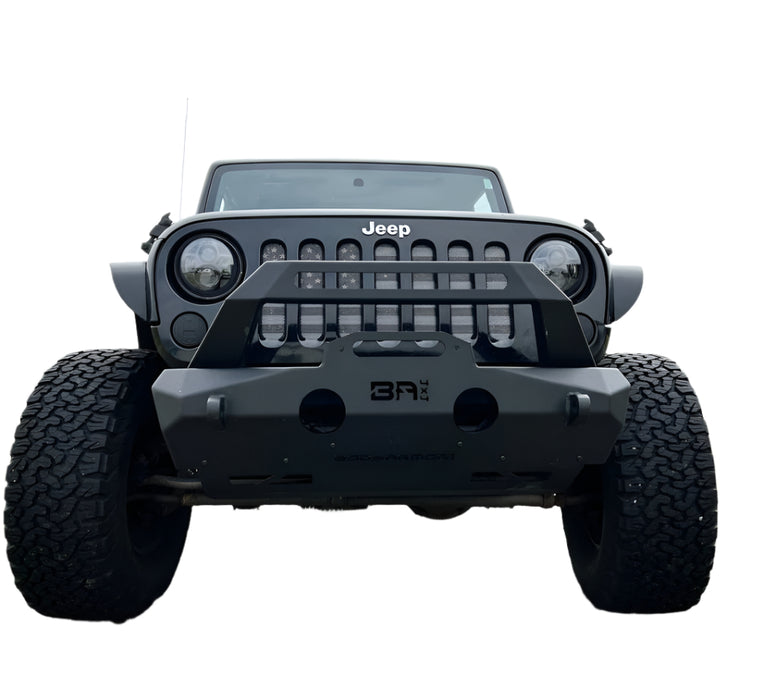 Body Armor 4x4 JP-19535 Orion Stubby Width Front Bumper for 07-24 Wrangler JK JL & Gladiator JT - Recon Recovery