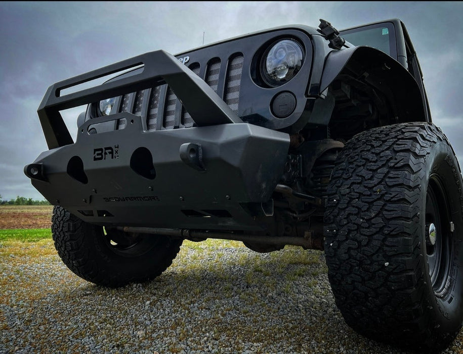 Body Armor 4x4 JP-19535 Orion Stubby Width Front Bumper for 07-24 Wrangler JK JL & Gladiator JT - Recon Recovery