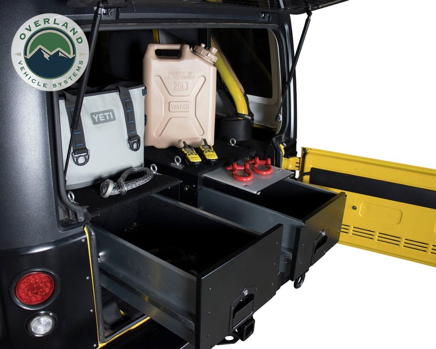 4wd Storage Containers Overland Vehicle Systems 21010201 Trail Storage Hard Box - Black ...