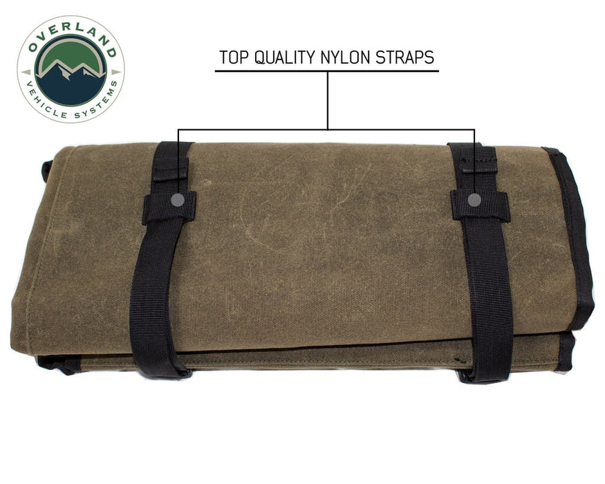 Overland Vehicle Systems 21079941 Trail Storage Soft Bag - Brown, Waxed Canvas - Recon Recovery