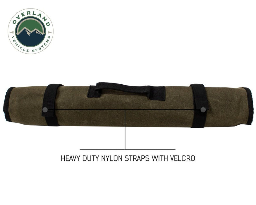 Overland Vehicle Systems 21089941 Trail Storage Soft Bag - Brown, Waxed Canvas - Recon Recovery