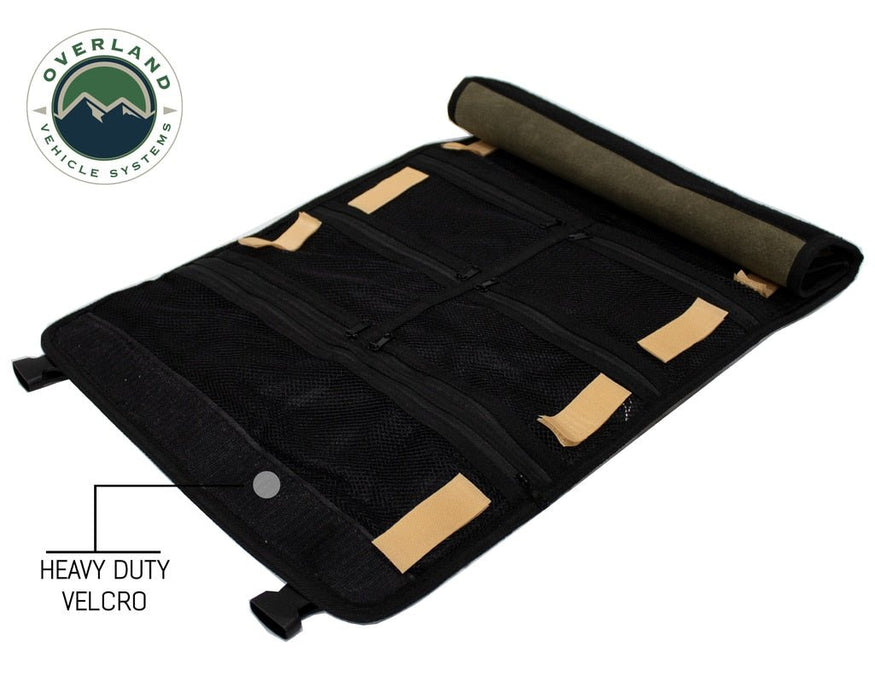 Overland Vehicle Systems 21109941 Trail Storage Soft Bag - Brown, Waxed Canvas - Recon Recovery