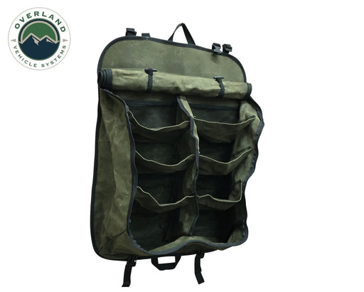 Overland Vehicle Systems 21139941 Trail Storage Soft Bag - Green, Waxed Canvas - Recon Recovery