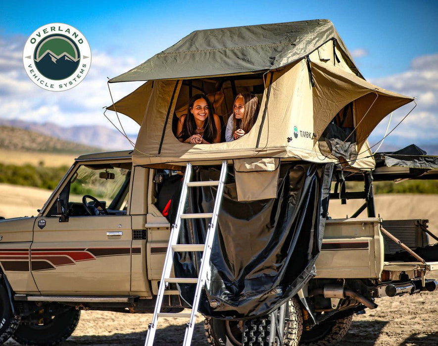 Overland Vehicle Systems 18119933 TMBK Soft Shell Roof Top Tent w/ rain Fly - 3 person - Recon Recovery