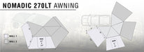 Overland Vehicle Systems 18209909 Awning Walls for 270 LT (Driver side 2 of 2) - Recon Recovery
