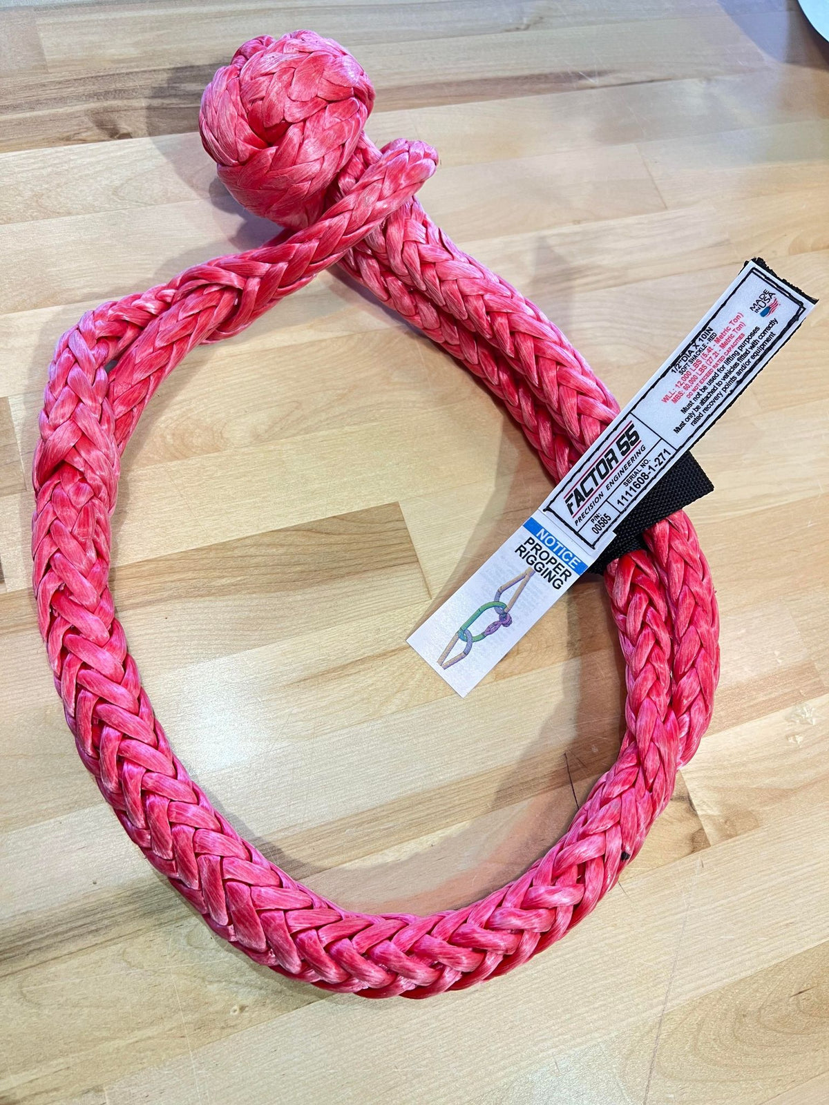 Factor 55 00585 Rope Shackle 1/2 in. Thickness, Sold Individually Recon  Recovery