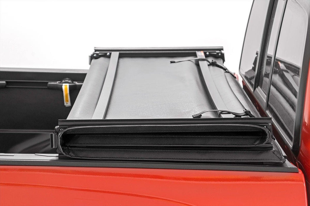 Rough Country 41288650 Tri Fold Soft Tonneau Cover for 1988-2007 Chevy GMC 1500 (6'7" Bed) - Recon Recovery