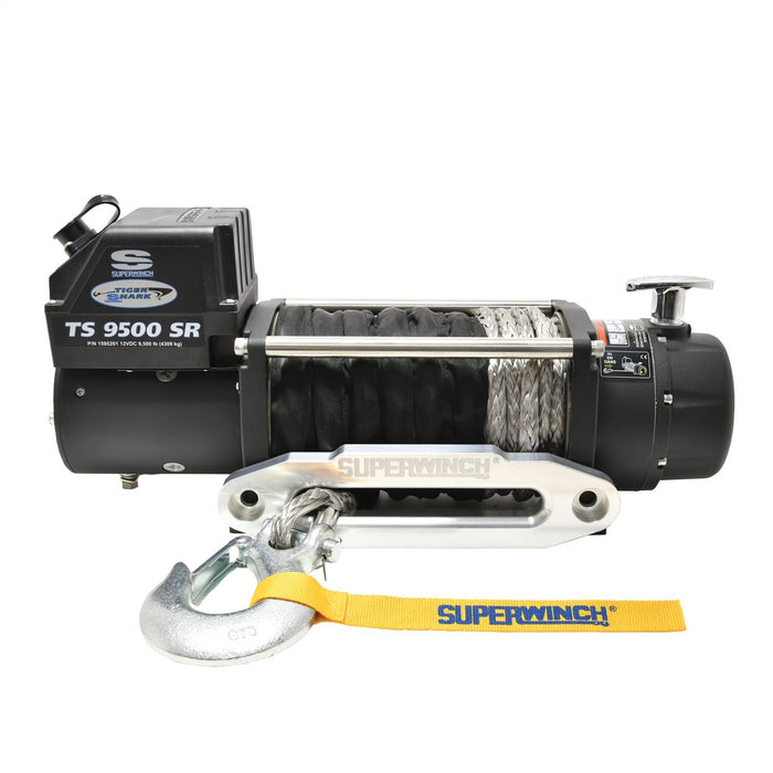 Superwinch 1595201 Electric Tiger Shark 9500SR Winch - 9,500 lbs. Pull Rating, 80 ft. Line