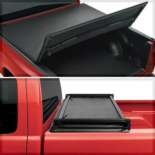 Rough Country 41120690 Tri Fold Soft Tonneau Cover for 2020-2024 Chevy GMC 2500HD 3500HD (6'7" Bed) - Recon Recovery
