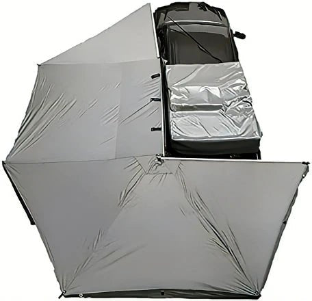 Overland Vehicle Systems 19519907 Batwing Gray Nomadic 270 Awning 88" - Driver's Side - Recon Recovery