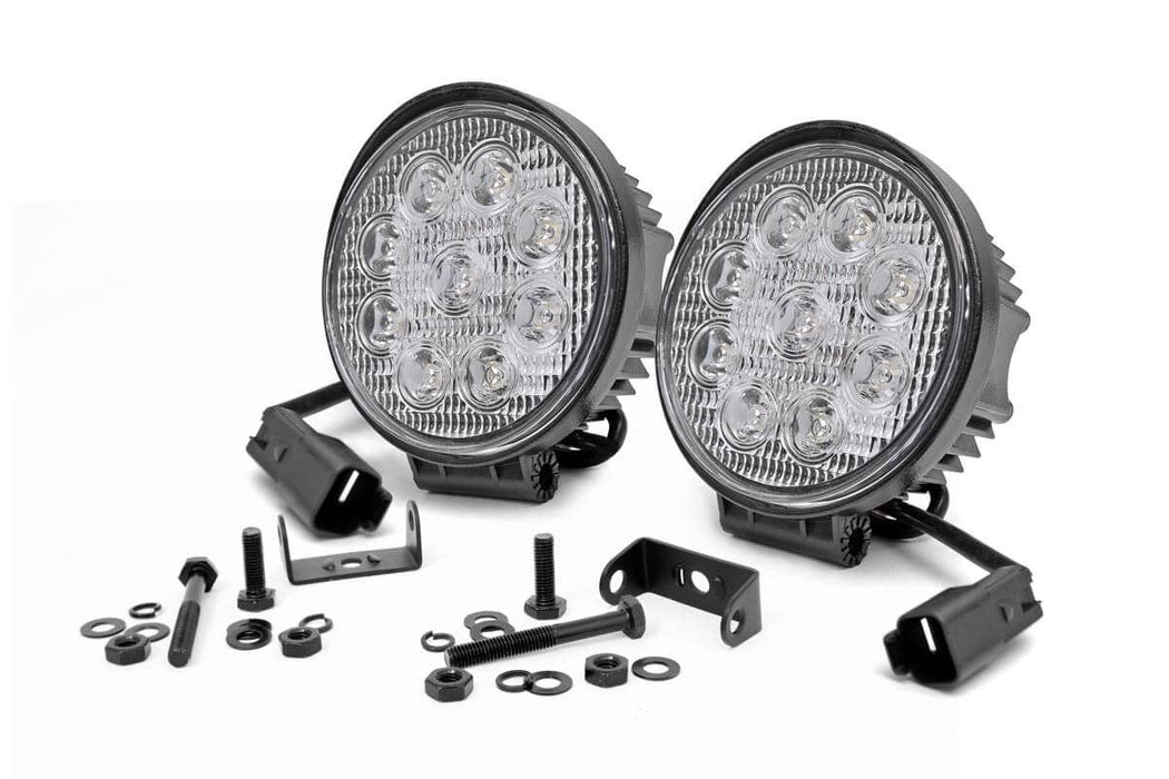 Rough Country 70804 Round Light Pod - 4 in., Sold as Pair