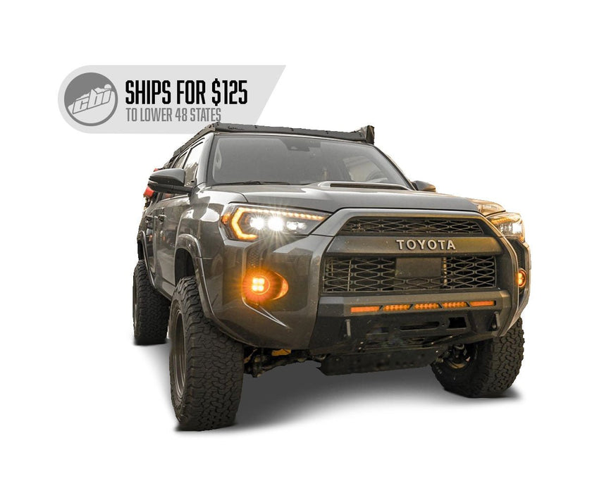 CBI Offroad Covert Front Bumper for 2014-2024 Toyota 4Runner- Black Satin Powder Coat - Recon Recovery