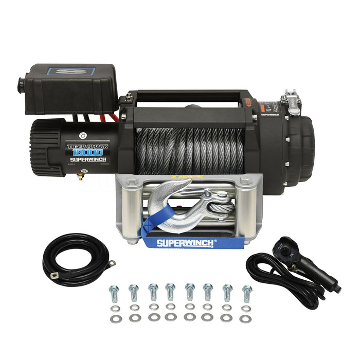 Superwinch 1518000 Electric Tiger Shark 18000 Winch - 18,000 lbs. Pull Rating, 85 ft. Line