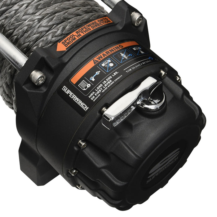 Superwinch 1515001 Electric Tiger Shark 15000SR Winch - 15,000 lbs. Pull Rating, 78 ft. Line