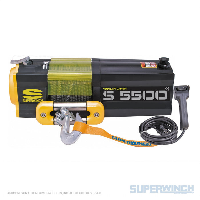 Superwinch 1455200 Utility S5500 Winch - 5,500 lbs. Pull Rating, 60 ft. Line