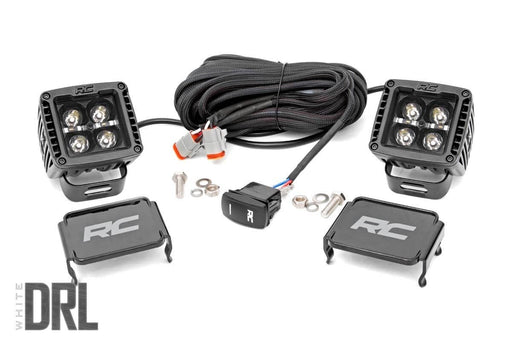 Rough Country 70903BLKDRL Cube Light Pod - 2 in., Sold as Pair - Recon Recovery