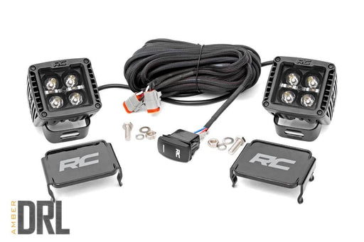Rough Country 70903BLKDRLA Cube Light Pod - 2 in., Sold as Pair - Recon Recovery