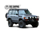 Prinsu Roof Rack for 1990-1997 Toyota Land Cruiser 80 Series - Black Powder Coat (No Drill) - Recon Recovery