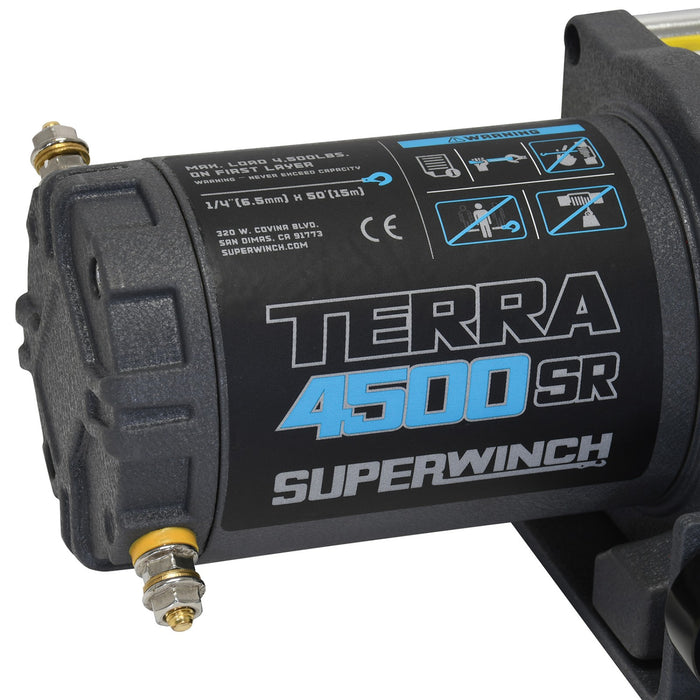 Superwinch 1145270 ATV-UTV Terra 4500SR Winch - 4,500 lbs. Pull Rating, 50 ft. Line