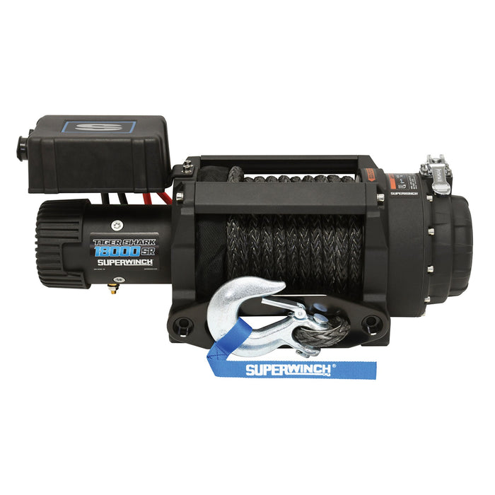 Superwinch 1518001 Electric Tiger Shark 18000SR Winch - 18,000 lbs. Pull Rating, 79 ft. Line