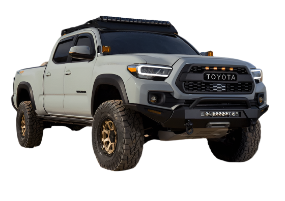 Body Armor 4x4 Hiline Front Bumper High Clearance Side Wings for 2016-2024 Toyota Tacoma - Recon Recovery