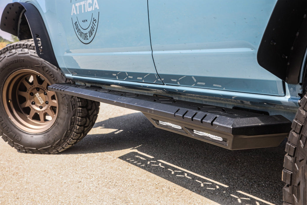 Attica 4x4 Frontier Series LED Side Steps for 2021-2023 Ford Bronco -Bolt on Installation (Pair) - Recon Recovery