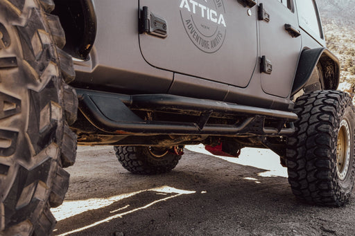 Attica 4x4 Terra Series Frame Mounted Rock Slider Steps for 2018-2024 Jeep Wrangler JL -No Drill (Pair) - Recon Recovery