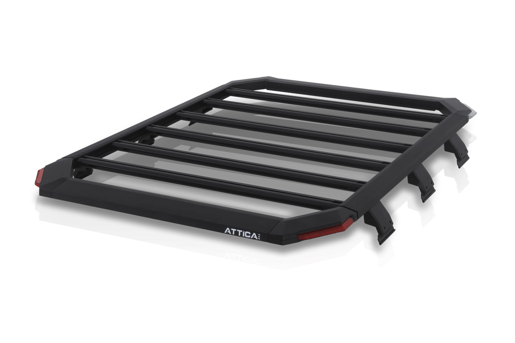 Attica 4x4 ATTJL02F101-BX Frontier Series LED Roof Rack for 2018-2024 Jeep Wrangler JL (No Drill) - Recon Recovery
