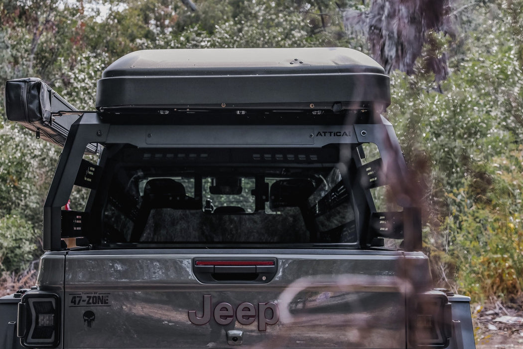 Attica 4x4 Frontier Series Overland Cab Height Bed Rack for 2019-2024 Jeep Gladiator JT - Recon Recovery