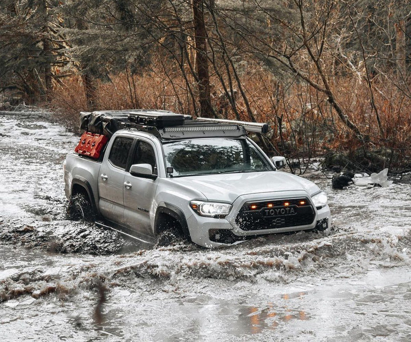 Prinsu General Rood Rack Prinsu Roof Rack for 2005-2024 Toyota Tacoma Double Cab - Black Powder ...