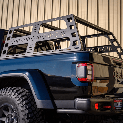 CBI Prinsu Offroad Overland Cab Height Bed Rack for 2020-2024 Jeep Gladiator JT - Recon Recovery