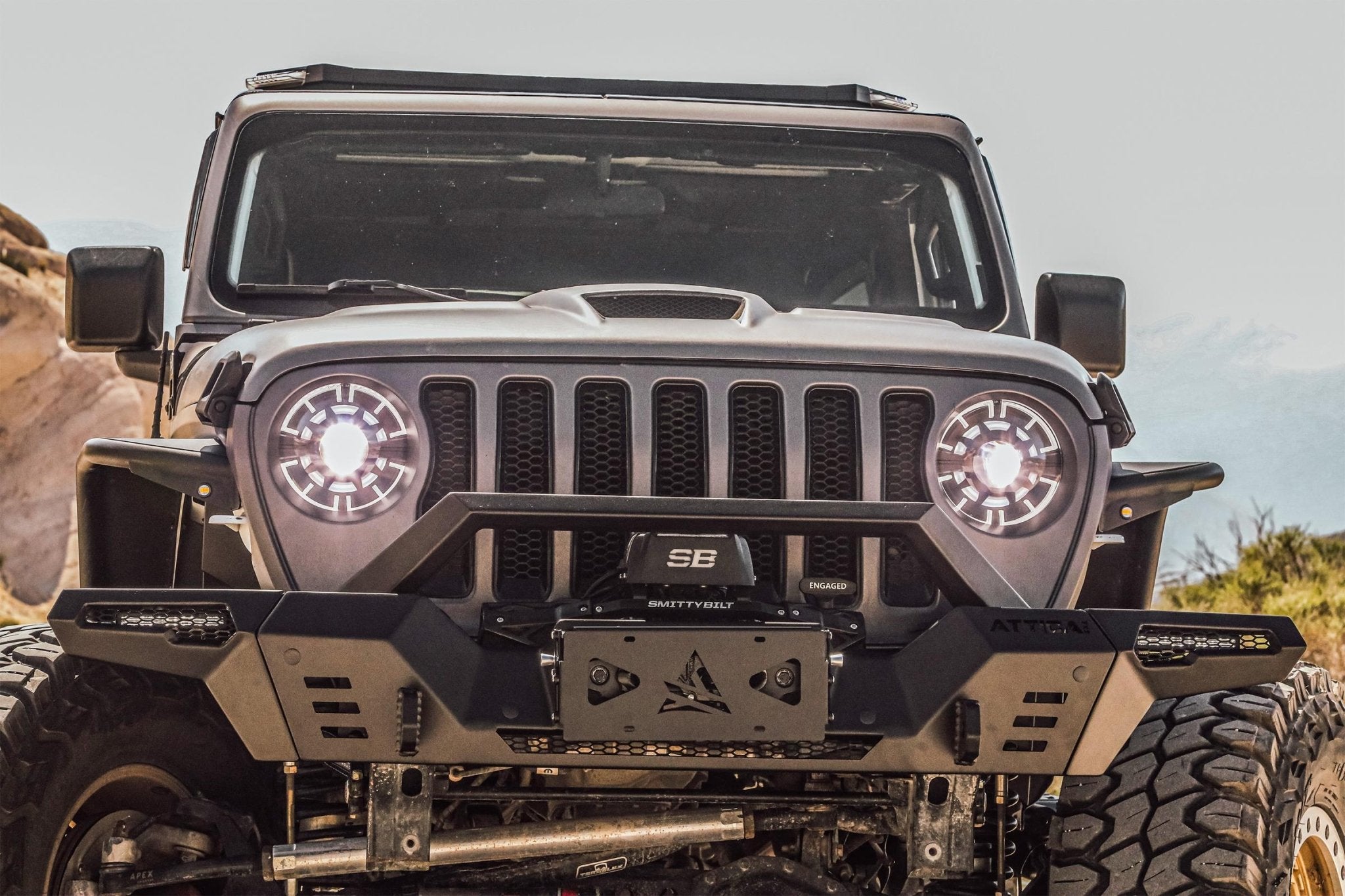 Attica 4x4 ARK Series LED Headlights for 2019-2024 Gladiator JT (Plug ...