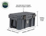 Overland Vehicle Systems 40100001 D.B.S. - Dark Grey 53 QT Dry Box with Drain, and Bottle Opener - Recon Recovery