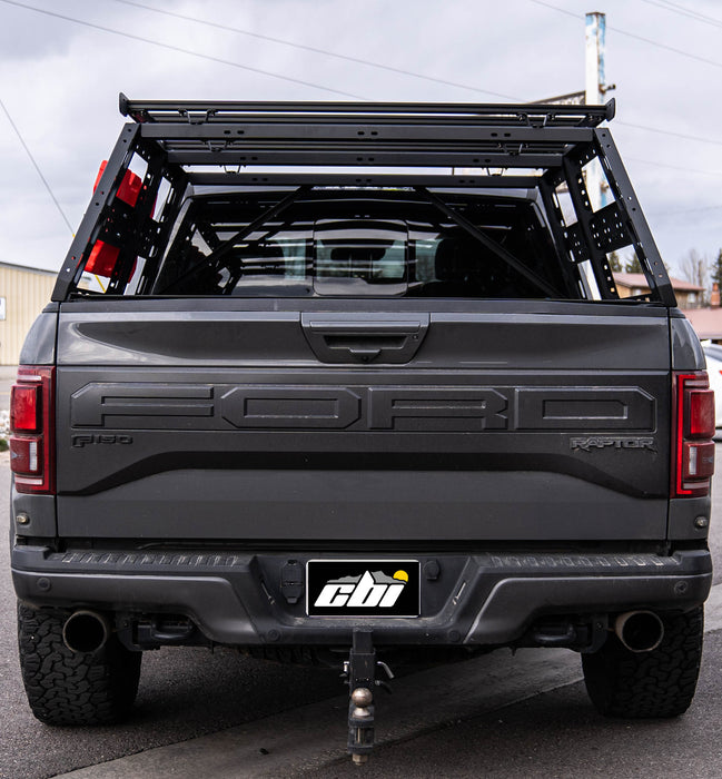 CBI Prinsu Offroad Overland Cab Height Bed Rack for 2010-2024 Ford Raptor -No Drill (Short 5'6"Bed) - Recon Recovery