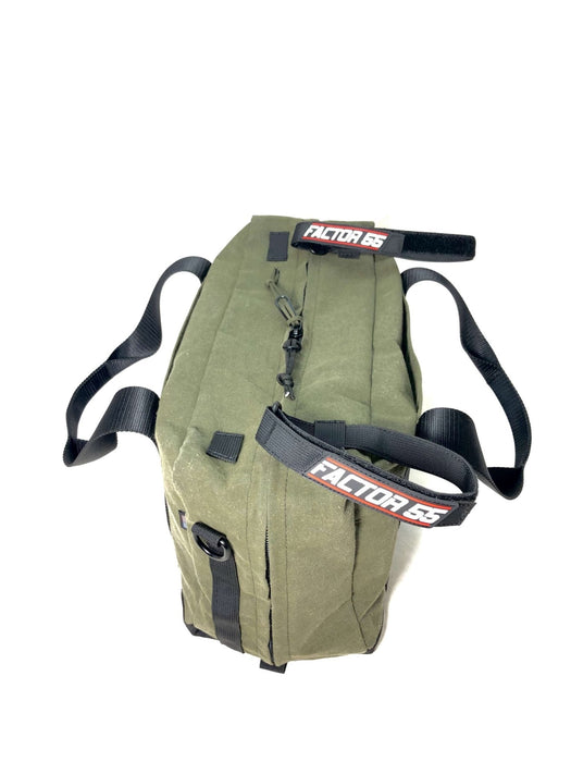 Factor 55 00476 Trail Storage Soft Bag 18"L x 11"H x 8"W - Green, Waxed Canvas - Recon Recovery