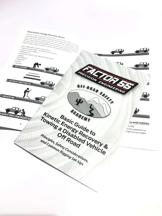 Factor 55 10001 Kinetic Energy Recovery & Towing Manual - Sold Individually - Recon Recovery