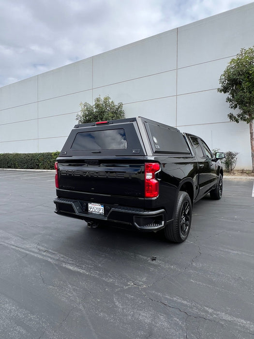 OVS Expedition Aluminum Truck Cap with Wing Doors For 2019-2025 Silverado & Sierra 1500 - Recon Recovery