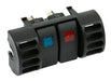 Daystar 87-96 Jeep TJ Upper Air Vent Switch Pod W/ 2 Rocker Switches Blue and Red KJ71036BK - Recon Recovery
