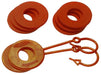 Daystar KU70061AG D Ring Isolator Washer Locker Kit 2 Locking Washers and 6 Non-Locking Washers Orange - Recon Recovery