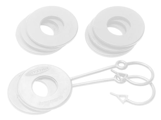 Daystar KU70061WH D Ring Isolator Washer Locker Kit 2 Locking Washers and 6 Non-Locking Washers White