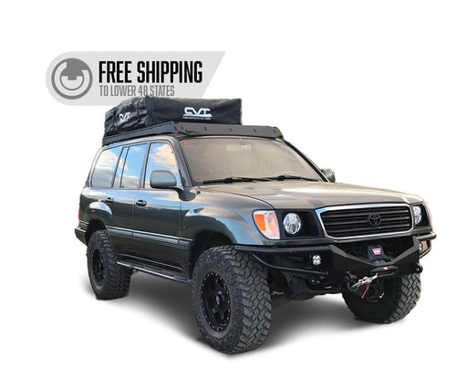 Prinsu Roof Rack for 1998-2007 Toyota Land Cruiser 100 Series - Black Powder Coat (No Drill) - Recon Recovery