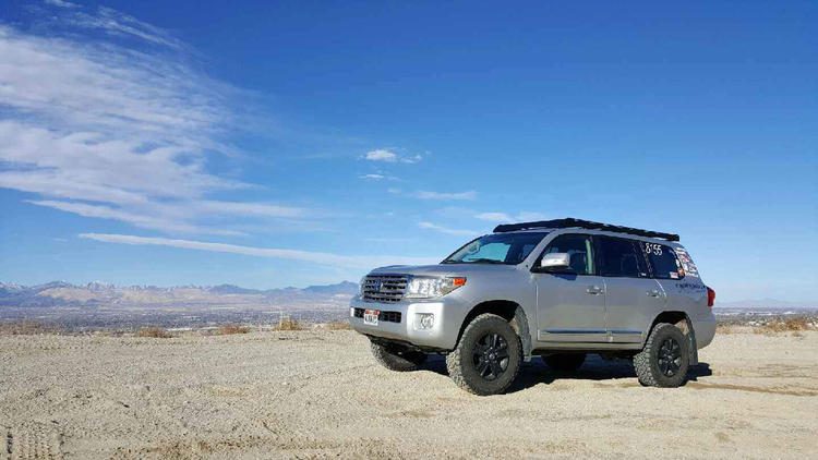 Prinsu Roof Rack for 2016-2021 Lexus LX570- Black Powder Coat (No Drill) - Recon Recovery