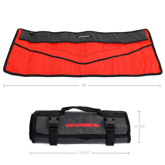 Go Rhino XG1020-01 Xventure Gear - Tool Roll Storage Bag- Small 33" x 13-3/4" x 6-3/4"" - Recon Recovery