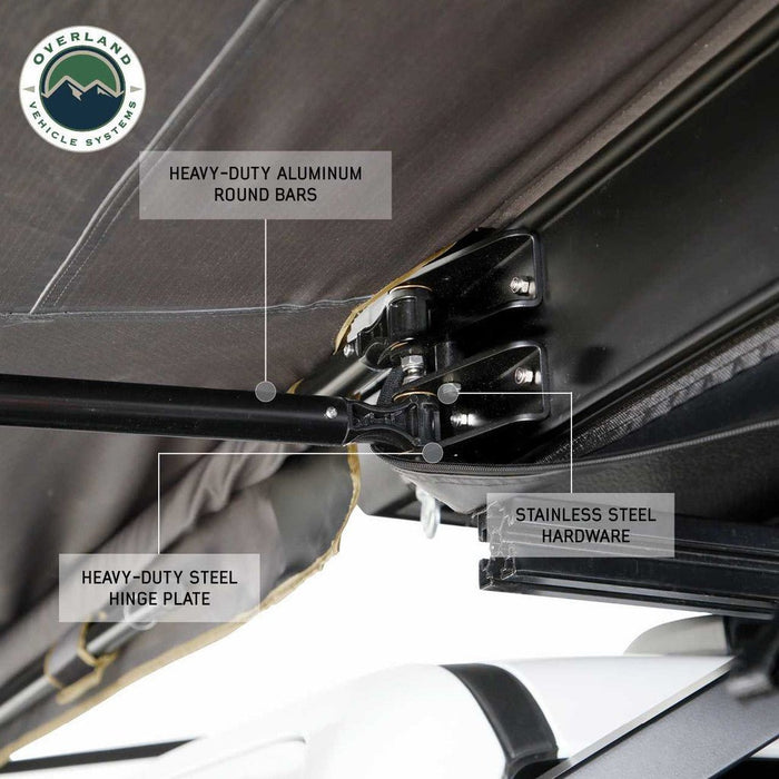 Overland Vehicle Systems Nomadic 180 LTE Awning with Optional Side Walls - Recon Recovery