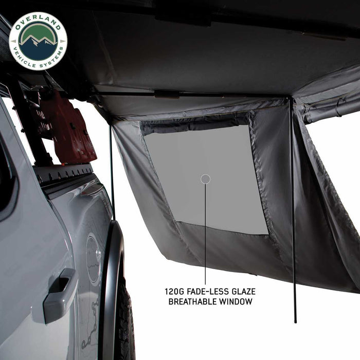 Overland Vehicle Systems Batwing Nomadic 180 LTE Awning With Wall Kit - Recon Recovery - Recon Recovery