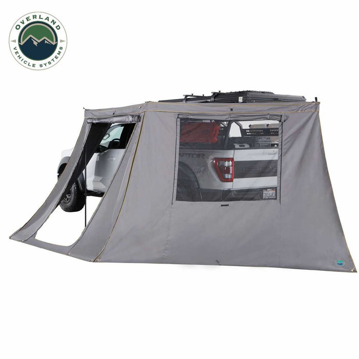 Overland Vehicle Systems Batwing Nomadic 180 LTE Awning With Wall Kit - Recon Recovery - Recon Recovery