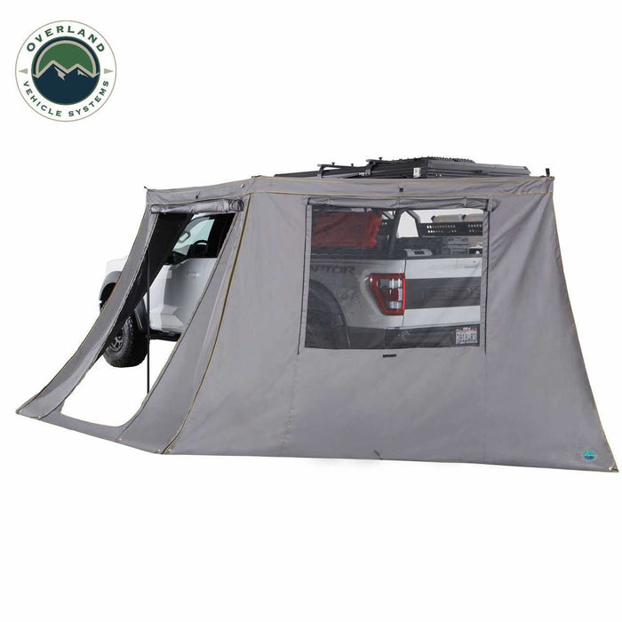 Overland Vehicle Systems Nomadic 180 LTE Awning Wall Kit with Windows - Recon Recovery - Recon Recovery