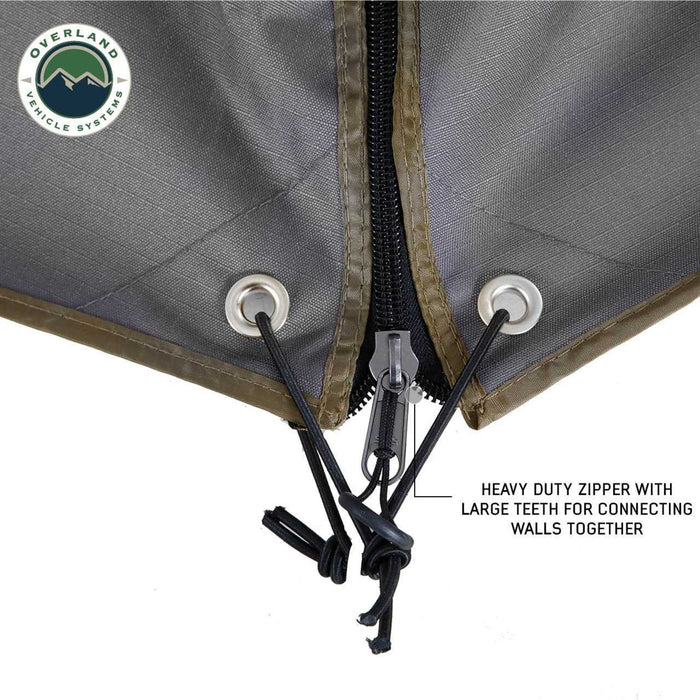 Overland Vehicle Systems Nomadic 270 Awning Wall for Driver Side - Complete Kit - Recon Recovery