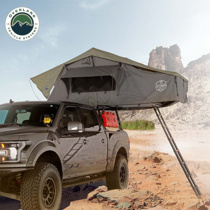Overland Vehicle Systems 18349936 Nomadic 2 Extended Soft Shell Roof Top Tent + FREE BONUS GIFT - 2 + Person - Recon Recovery